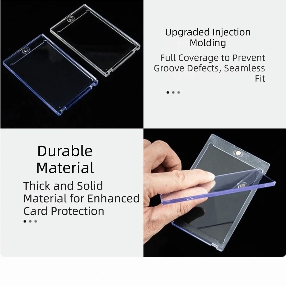 Magnetic Graded Card Card Sleeve Color Border 35PT Graded Card Protective Shell Anti Fall Hard Edged Magnetic Card Brick