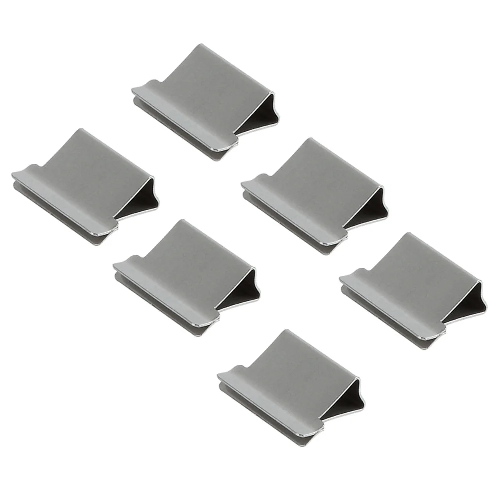 50 Pcs Paper Clipper Stapler Clips Metal Office Supplies Dispenser Wallet Clam Refills