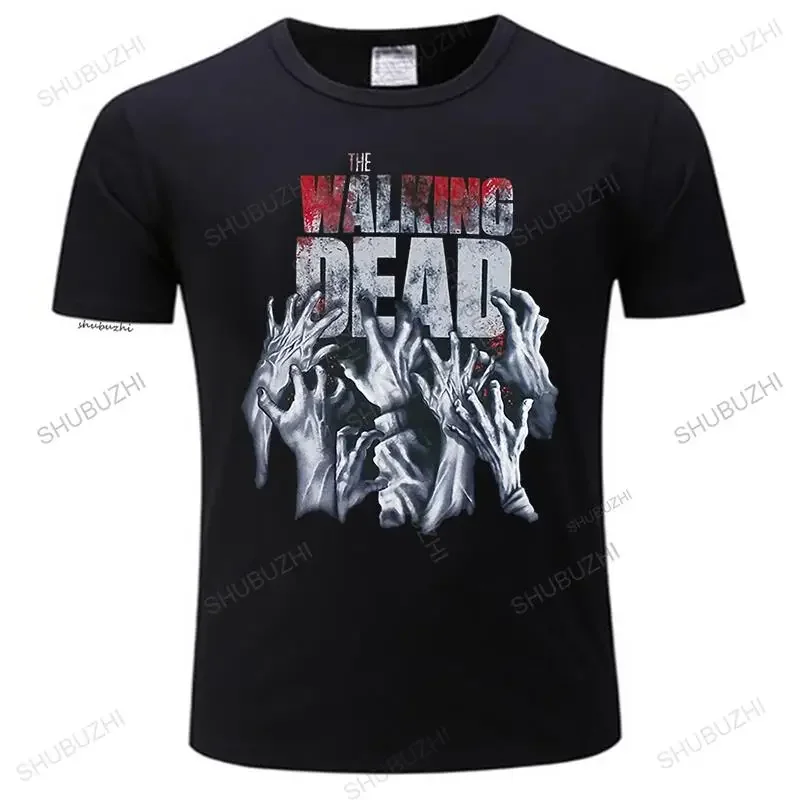 Hot Sale Summer The Walking Dead Women T-Shirts Hip Hop Fashion Loose T Shirts Men Tee-Shirt Cotton Musclefitting Tshirt