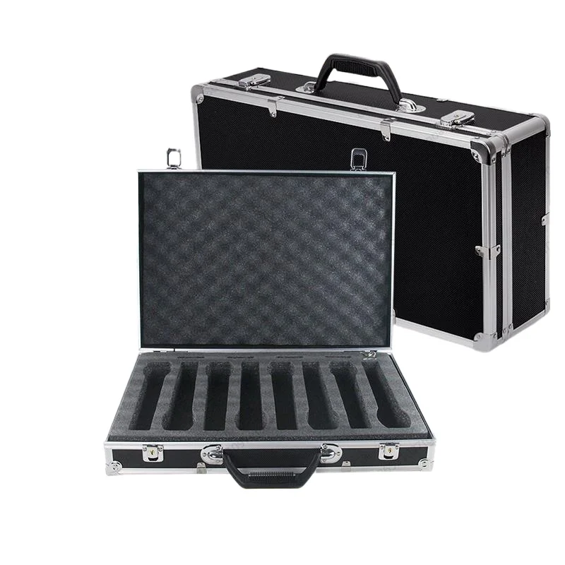 G  waterproof microphone case.  one to two/four microphones, aluminum case, suitcase 2 pcs 4 pcs 8 microphones, air case,
