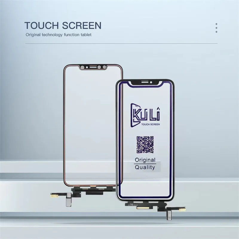 KULI Mobile Phone Repair Replacement Screen For Apple Part Glass Touch Oca IPhone X XS XR 11 12 Pro Max Panel Original Film Glue