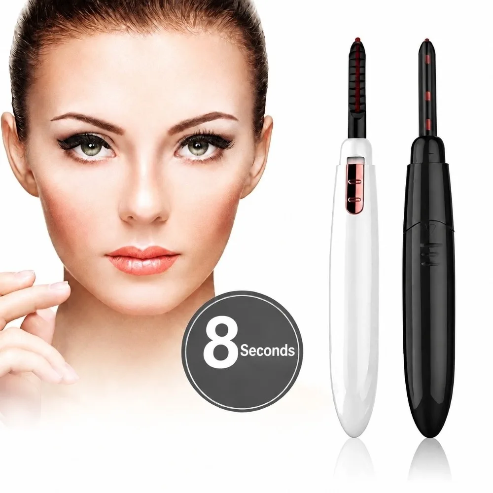 Professional Portable Electric Eyelash Curler Rapid Heating Long Lasting Heated Eyelash Curler Lash Curler Makeup Tool