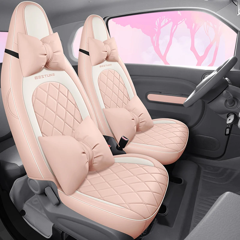 4‑Seat All‑envelop PU Leather Car Seat Covers Durable Automotive Seat Cushion for Bestune Pony EV Desner Y300