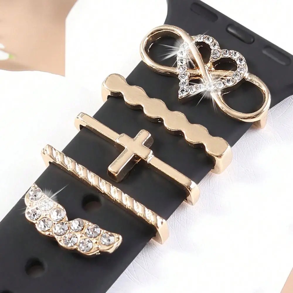 

Fashion Metal Watch Band Ornament Diamond Brooch Wristbelt Charms Decorative Nail Strap Accessories