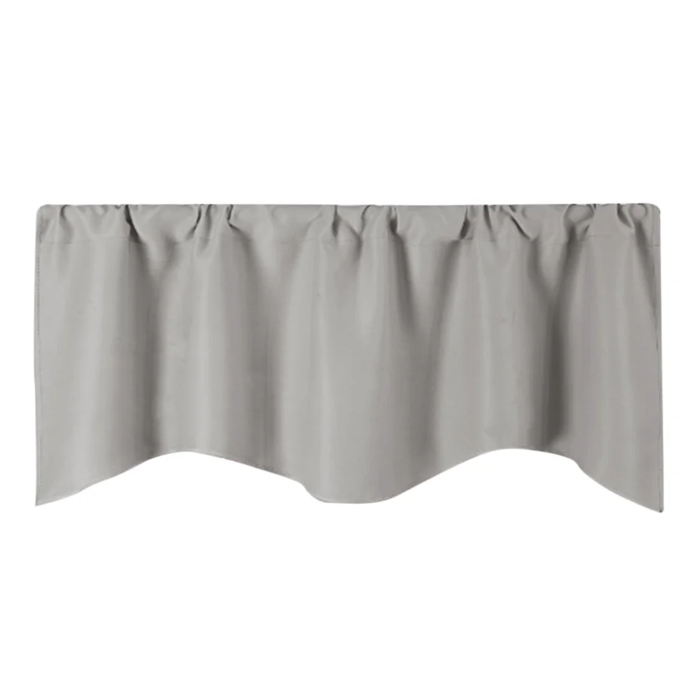 

Light Blocking Curtain Short Window Curtains For Home Hotel Restaurant Light Grey Modern Pure Color Kitchen Door Curtain