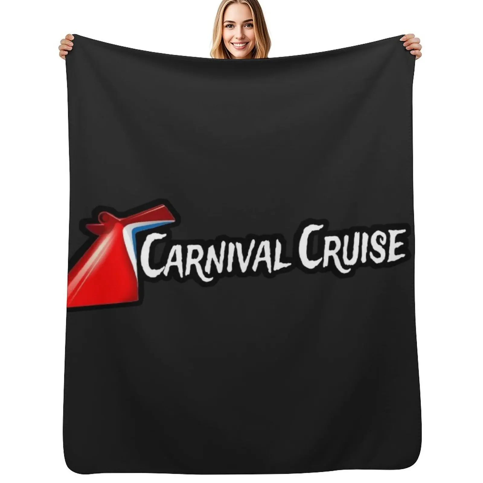 

Carnival Cruise Line Throw Blanket Soft Solid Color Blanket for Couch Bed