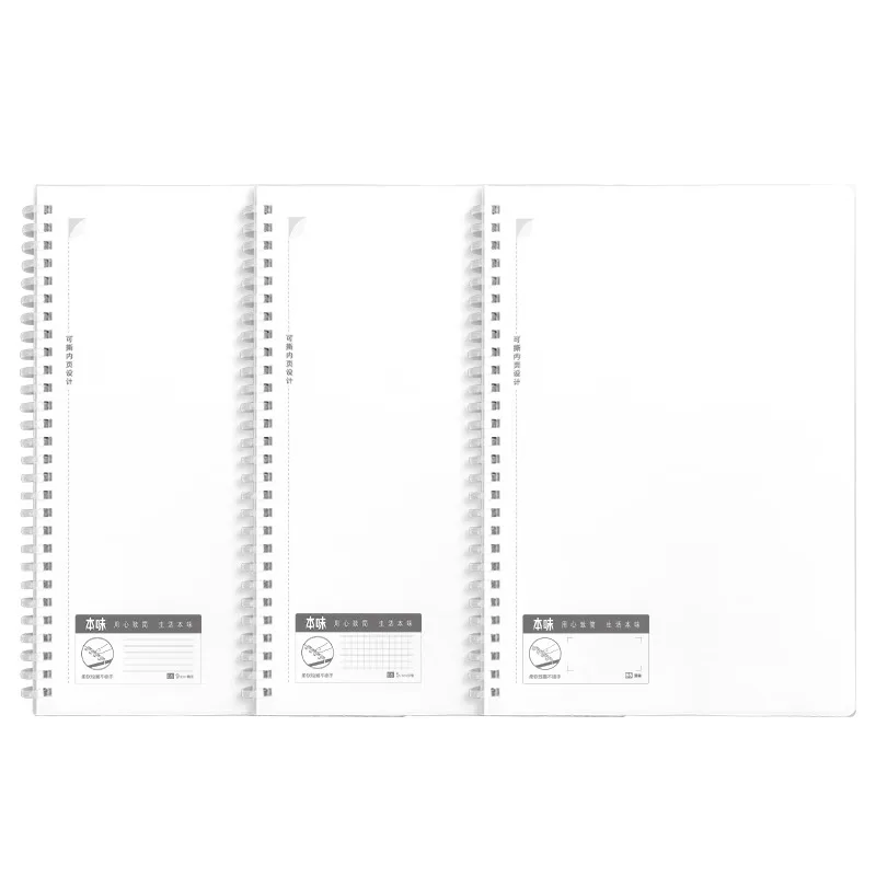 M&G 80 Sheets Notebook Soft Wire-bound Book Blank Notepad Assignment Book for College Students A5/A6/B5