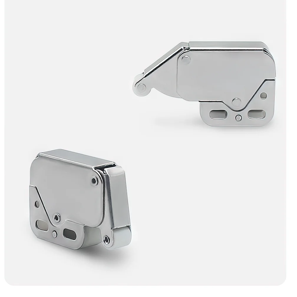 4 مجموعات صغيرة تعمل باللمس مزلاج التلقائي الربيع دفع الصيد ترتد قفل لمجلس الوزراء خزانة الأبواب الأثاث الأمن قفل 49 X28mm