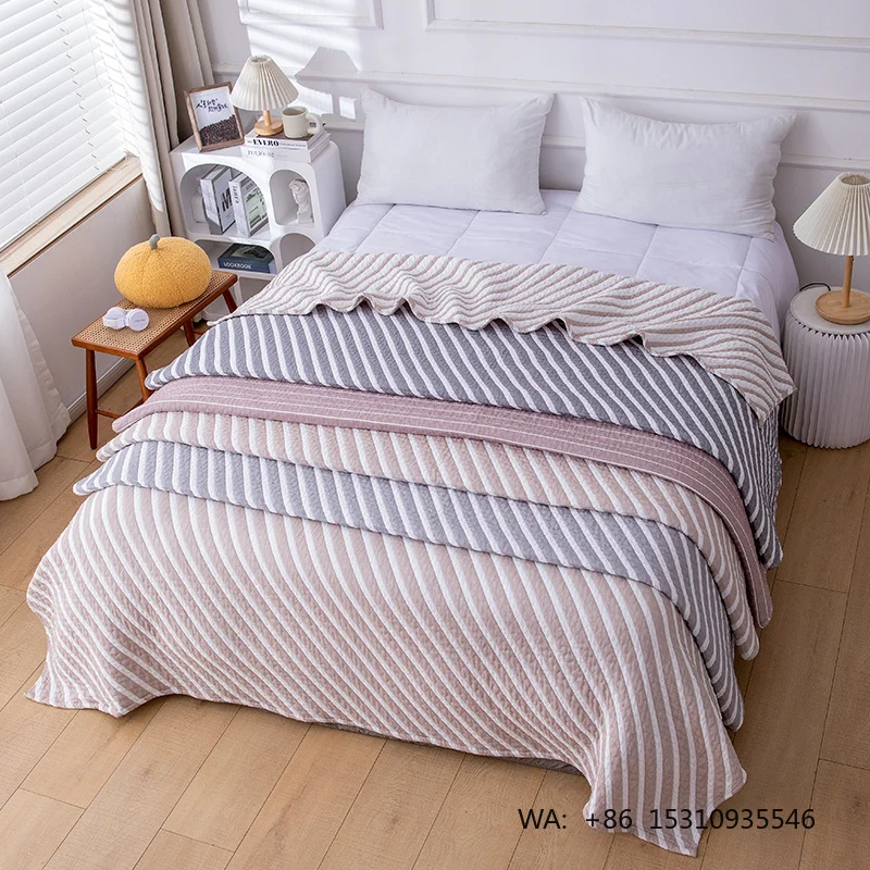 2026 Hot Sale Chinese Style Ink Wash Woven Anti-static Portable Throw Blanket Cotton Polyester Custom Size Traditional Teahouse