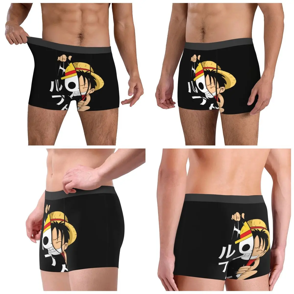 Boxer Underpants Shorts One Piece Panties Men Breathable Underwear for Homme Man Boyfriend Gift