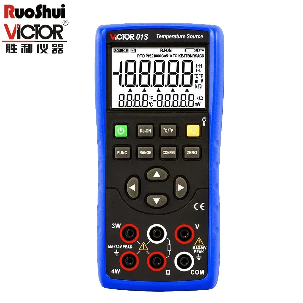 RUOSHUI 01S Temperature Source Accuracy 0.05% Signal Generator Output DC Voltage Thermocouple Thermal Resistance RTD Calibrator