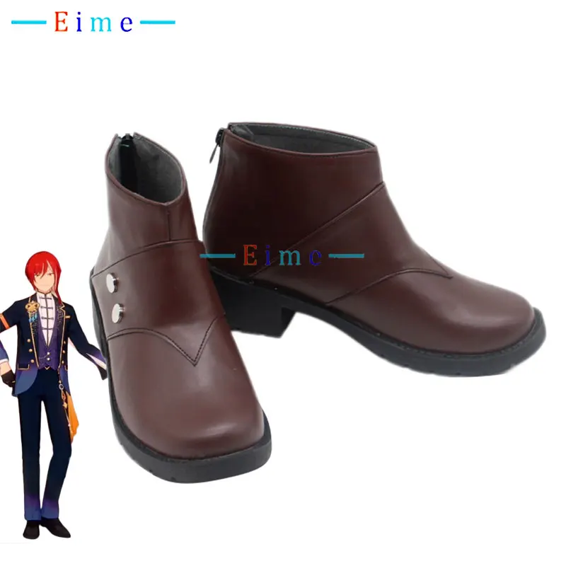 Sakasaki Natsume Cosplay Shoes Game Ensemble Stars Switch Cosplay Prop PU Leather Shoes Halloween Boots Custom Made