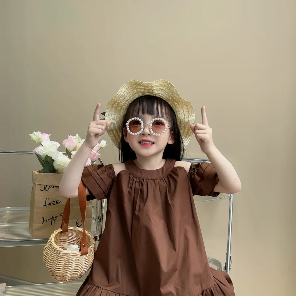 holiday dress infant Girls' & Bloomer Set gorgeous dresses or spreading joy at Color:Rust Brown Garden Formal Wedding Guest