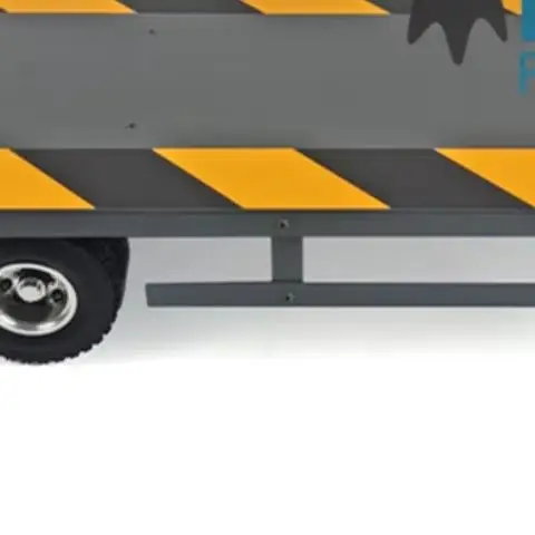 

Metal Heavy 3Axle Painted Trailer CNC With Support Legs Tail Lamp Lights For 1/14 TAMIYAYA Remote Control DIY Tractor Truck