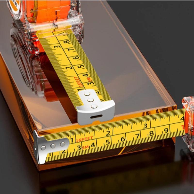 3/5/7.5/10 متر شريط قياس عالي الجودة من الفولاذ المقاوم للصدأ في نظام متري وإمبراطوري مناسب للأعمال الخشبية والاستخدام المنزلي #5