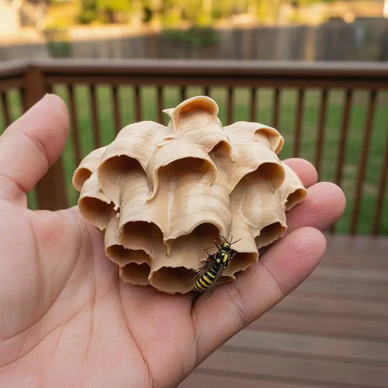 Artificial Wasp Nest, Outdoor Hanging Fake Wasp Nest, Wasp Deterrent Device, Suitable For Garden, Patio, Porch, Wasp Control