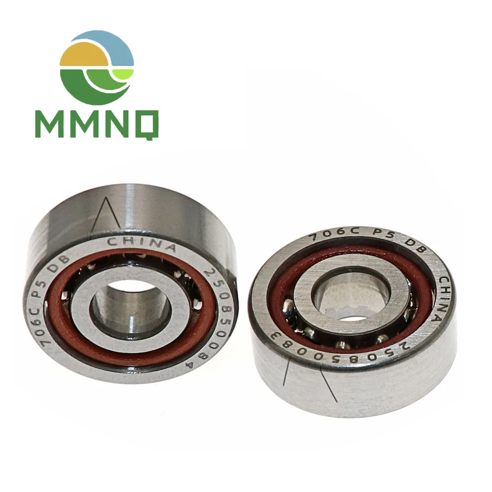 

1 пара 706C P5 DB 6X17X6 радиально-упорные подшипники подшипники шпинделя с ЧПУ ABEC-5