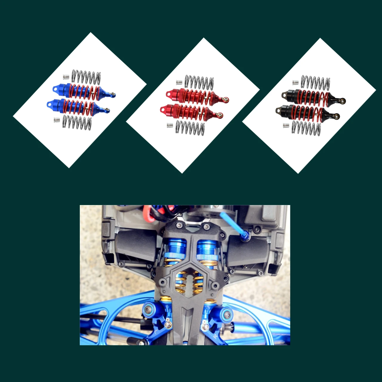 

Алюминиевые передние/задние регулируемые амортизаторы GPM для TRAXXAS 1/10 E-Revo 2.0 5460