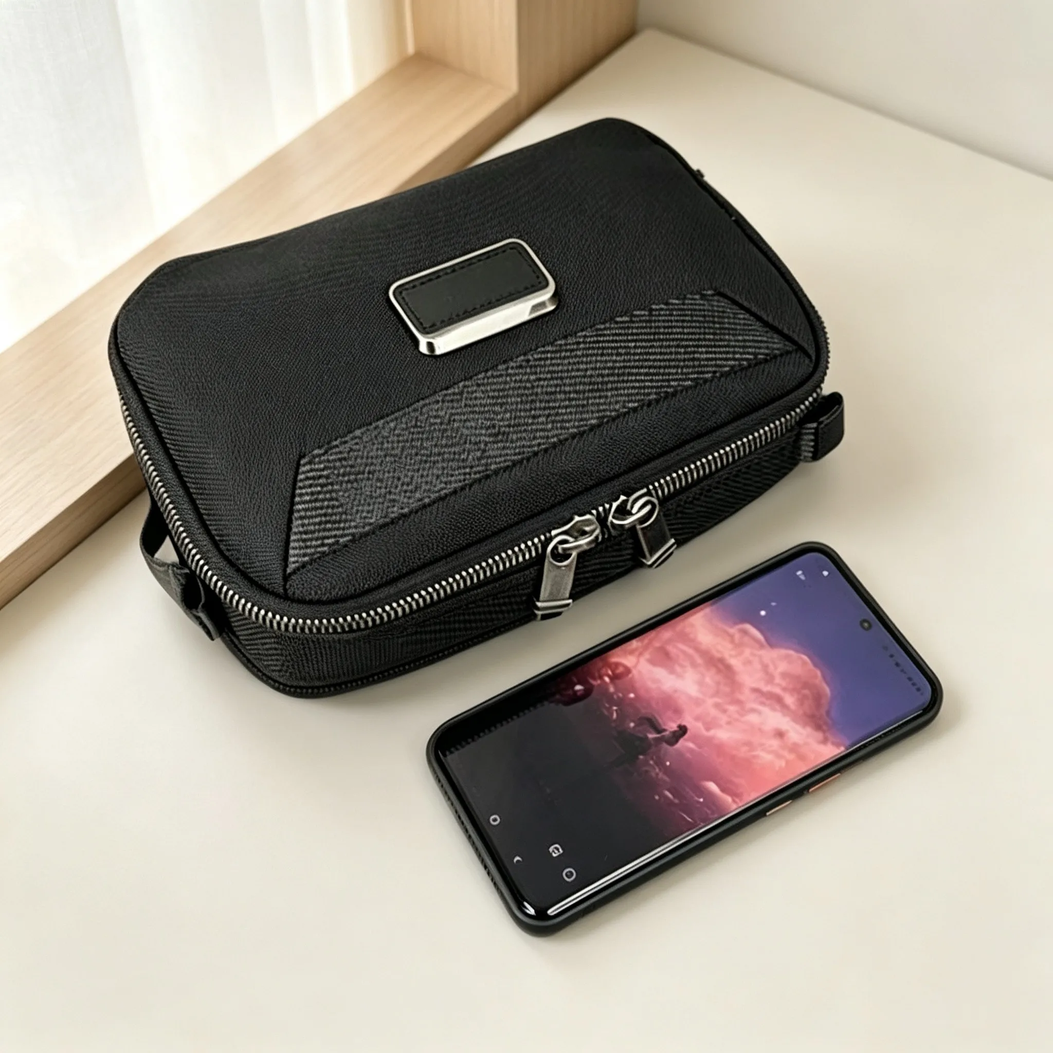Men Fashion Business Handbag & Crossbody Shoulder Bag, Casual Sling Bag view 2