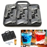 Creative Ice Cube Tray Mold Ice Cream Maker 3D Gun Shape Ice Cube Mould Cold Drink DIY Bar Whiskey Wine Ice Maker Accessories