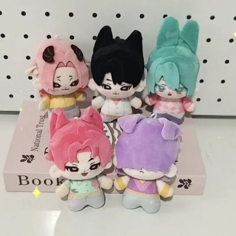 

K-Pops Demons Hunters 10cm Anime Bag Pendant Plush Toy Cute Cartoon Soft Saja Boy Stuffed Dolls Movie Peripheral Toy Fans Gift