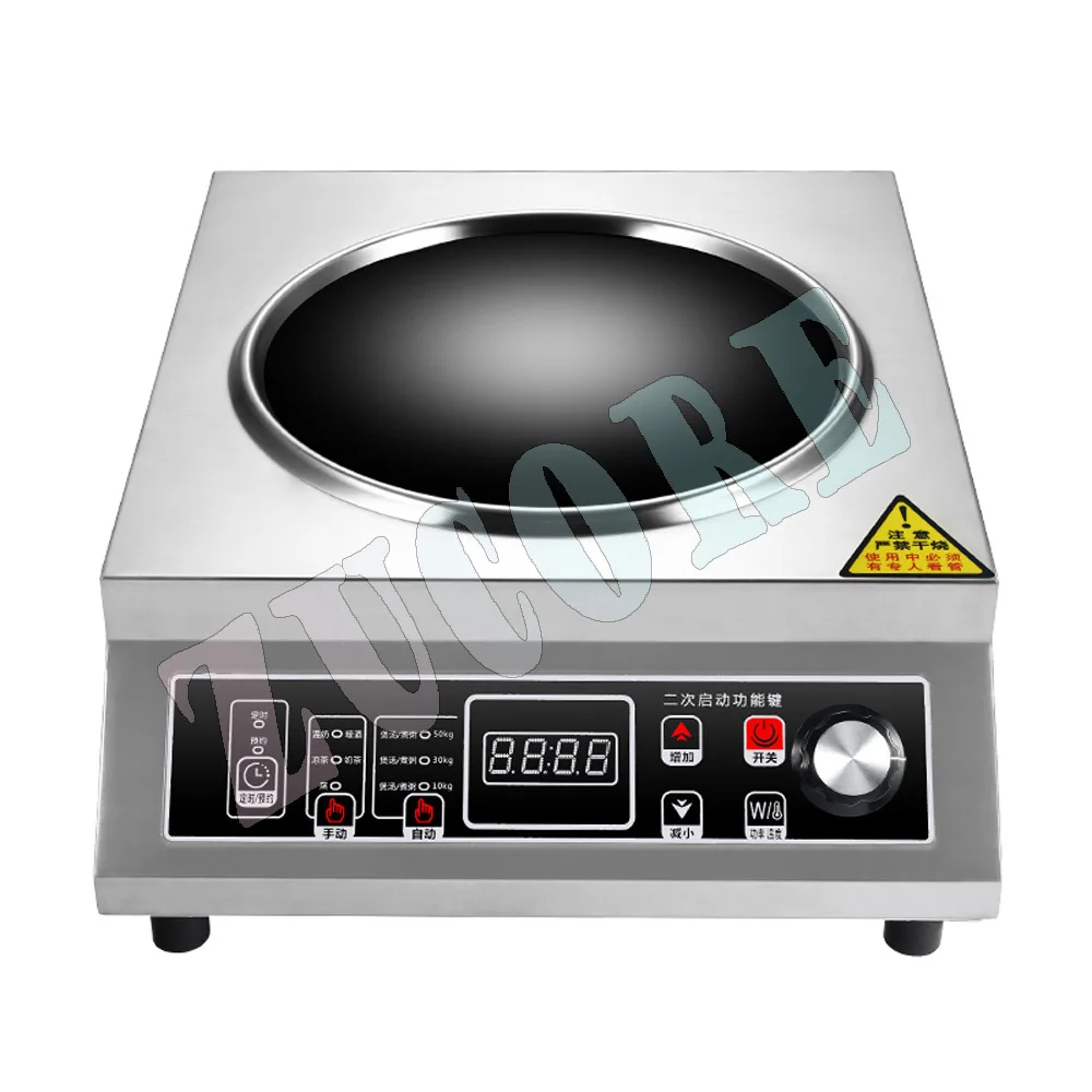 Fornello elettrico da 3500 W Piano cottura Fornello a induzione per uso domestico Fornello a induzione per zuppa commerciale ad alta potenza