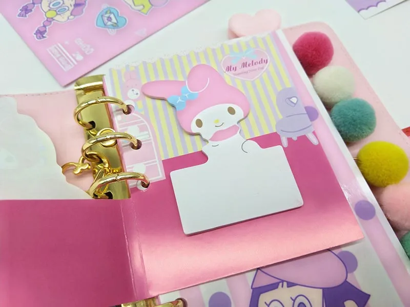 Imagem -03 - Lot Sanrio Kitty Memo Pad Sticky Notes Little Twin Stars Cute Stationery Label Notepad Planner Sticker Post School Supply 24 Pcs