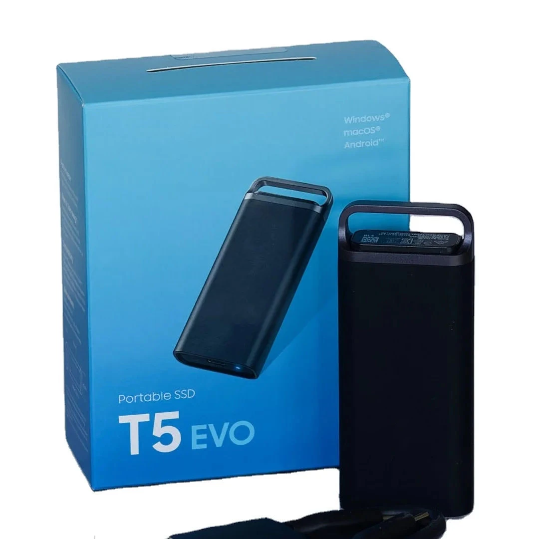 

T5 EVO SSD 2 ТБ Портативный SSD Type-c USB3.2 Внешний жесткий диск до 460 Мбит/с для ПК, ноутбука