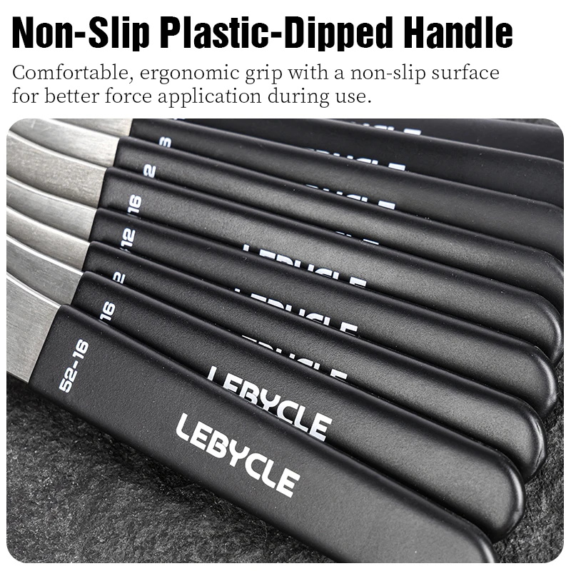 LEBYCLE MTB Road Bicycle Bottom Bracket Wrench Stainless Steel Bike Bottom Diameter 39/40.5/44/46/49.5MM BB Removal Tool Wrench