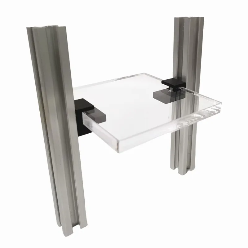 Cadre profilé en aluminium standard européen, pièces de fixation en plexiglas stratifié, plaque 2020 3030 4040PVC, 1 pièce