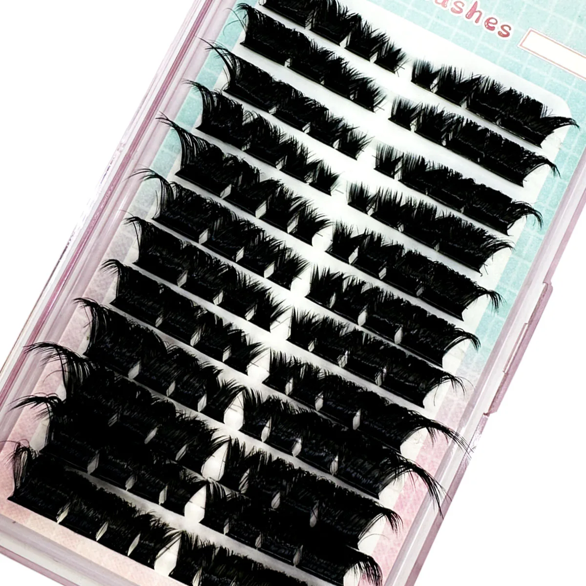 New Mix 3D Thick Fluffy Single Cluster Eyelash Extension Segmented Natural Mink Fox Eye Effect Lashes Individual False eyelashes