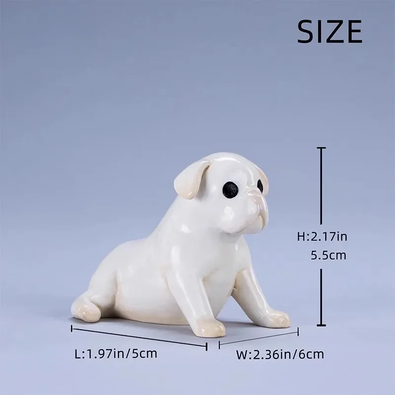 재고 있음 1/6 스케일 레진 귀여운 강아지 애완견 동물 모델 12인치 액션 피규어용 데스크탑 장식 소품