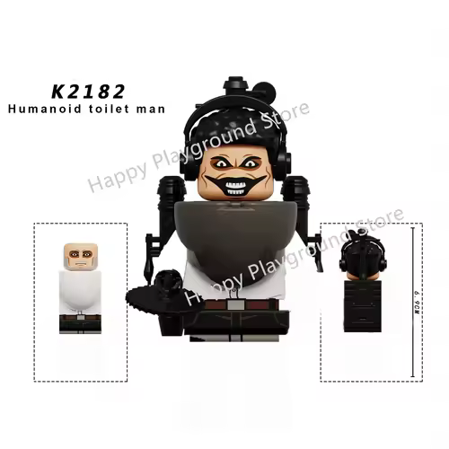 New KDL SWAT Skibidi Toilet Man Figures Anime Block Toys TvMan Titan Cameraman Speakerman Bricks Model Toy Birthday Gift - Image 8