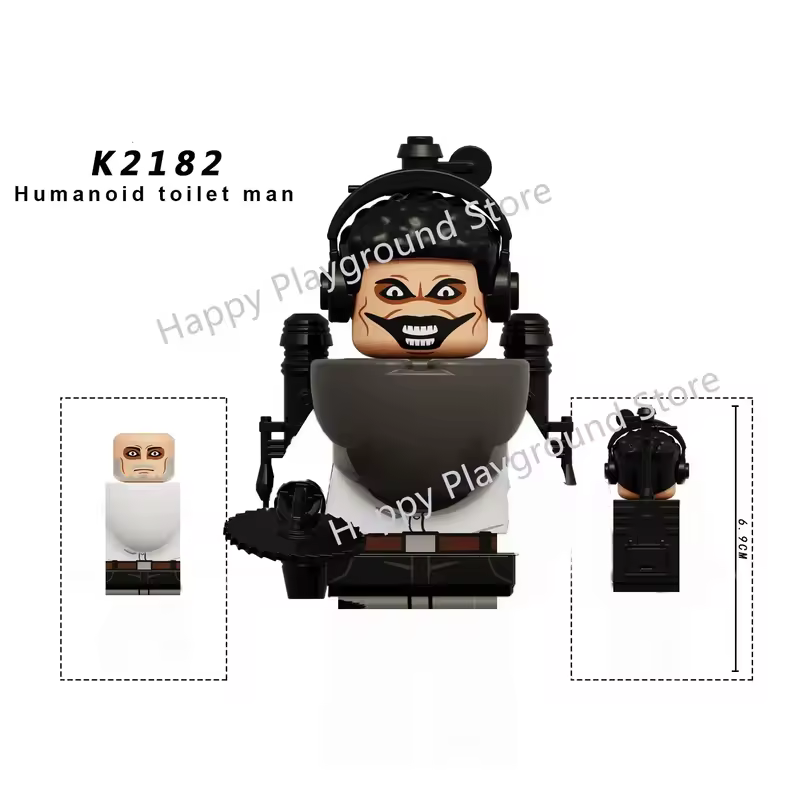 New KDL SWAT Skibidi Toilet Man Figures Anime Block Toys TvMan Titan Cameraman Speakerman Bricks Model Toy Birthday Gift - Image 8