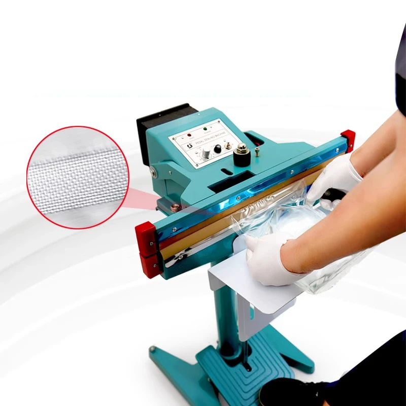 Wide side single and double sided heating sealing machine Foot-operated composite aluminum foil plastic bag packaging