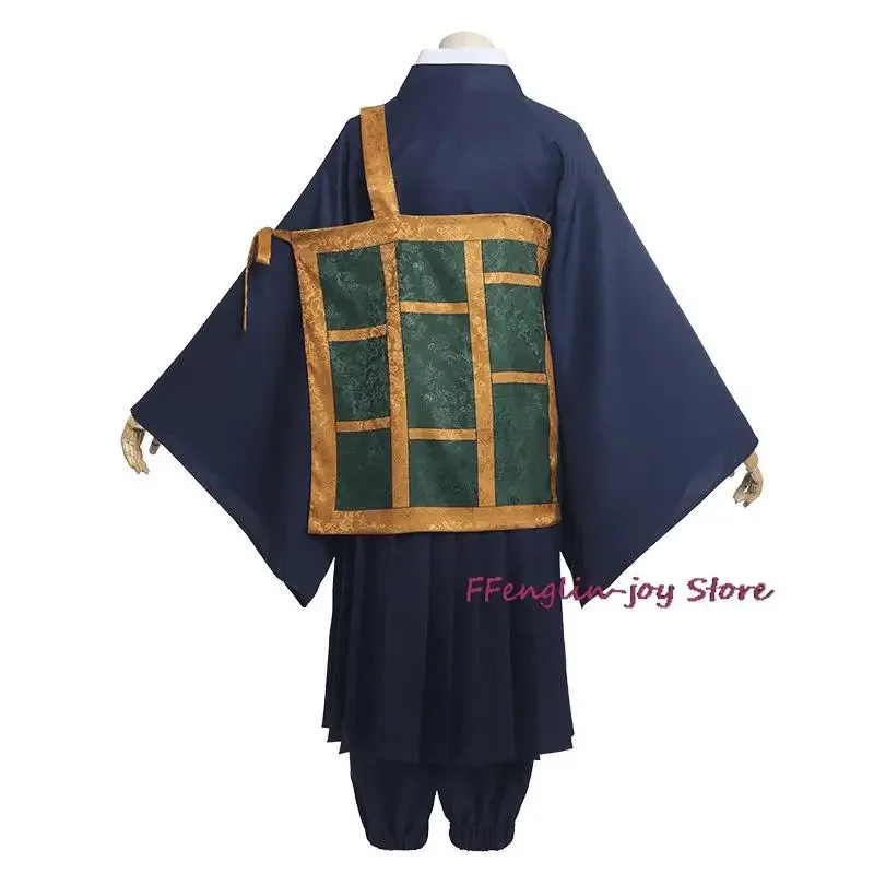 SS23Anime Jujutsu Kaisen Geto Suguru Cosplay disfraz peluca negro estilo chino sotana uniforme bata hombre mujer Halloween carnaval S