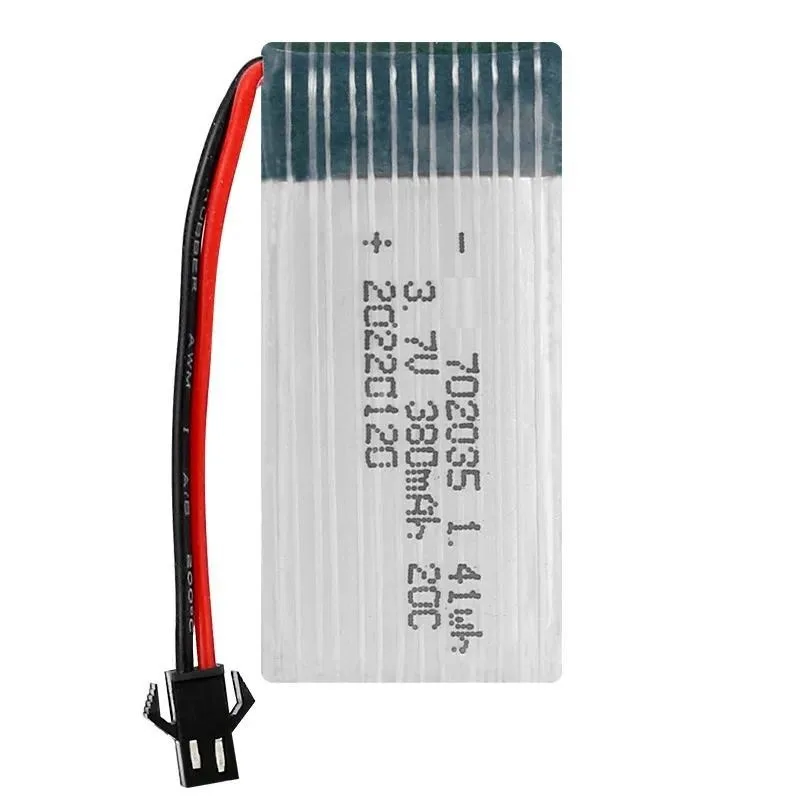 for 3.7V 380mAh Lithium Battery 20C High Rate 702035 Drone Accessories Model Aircraft Battery Spot Wholesale