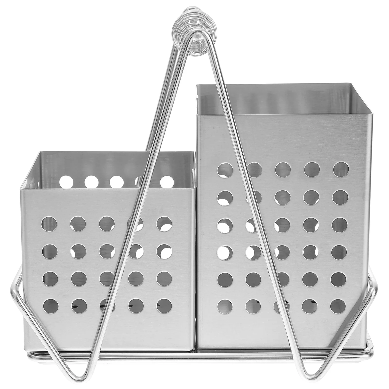 

1Set Stainless Steel Chopsticks Storage Container Hollow Draining Rack Practical Kitchen Tableware Holder Cutlery Organizer