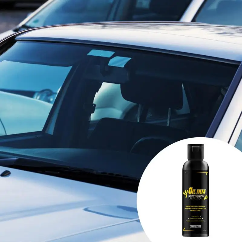 For Car SUV Truck Glass Oil Film Remover Windshield Oil Film Removal 150g Car Glass Oil Film Stain Removal Cleaner Car