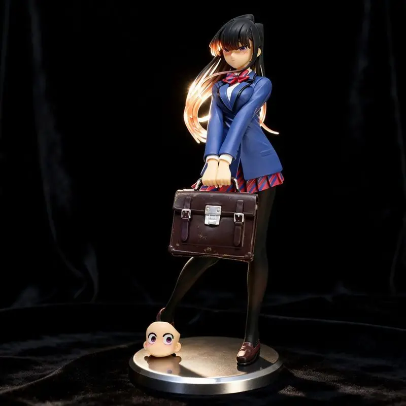 Figura de acción de Shoko Komi (Komi Can't Communicate) con uniforme JK, modelo de intercambio de rostros, decoración de escritorio, juguete para fans del anime, regalo