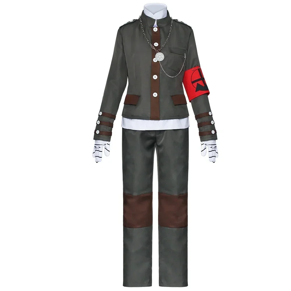 Anime Game Danganronpa V3 Shinguji Korekiyo Cosplay Costume Wig Men Uniform Spring Autumn Hat Coat Shirt Pants Suit Halloween