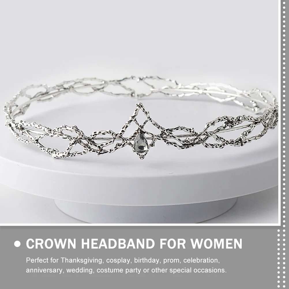 

Металлическая повязка на голову с короной, декоративные головные уборы, элегантные свадебные аксессуары для волос, свадебный головной убор для женщин, повязка на голову с короной для женщин
