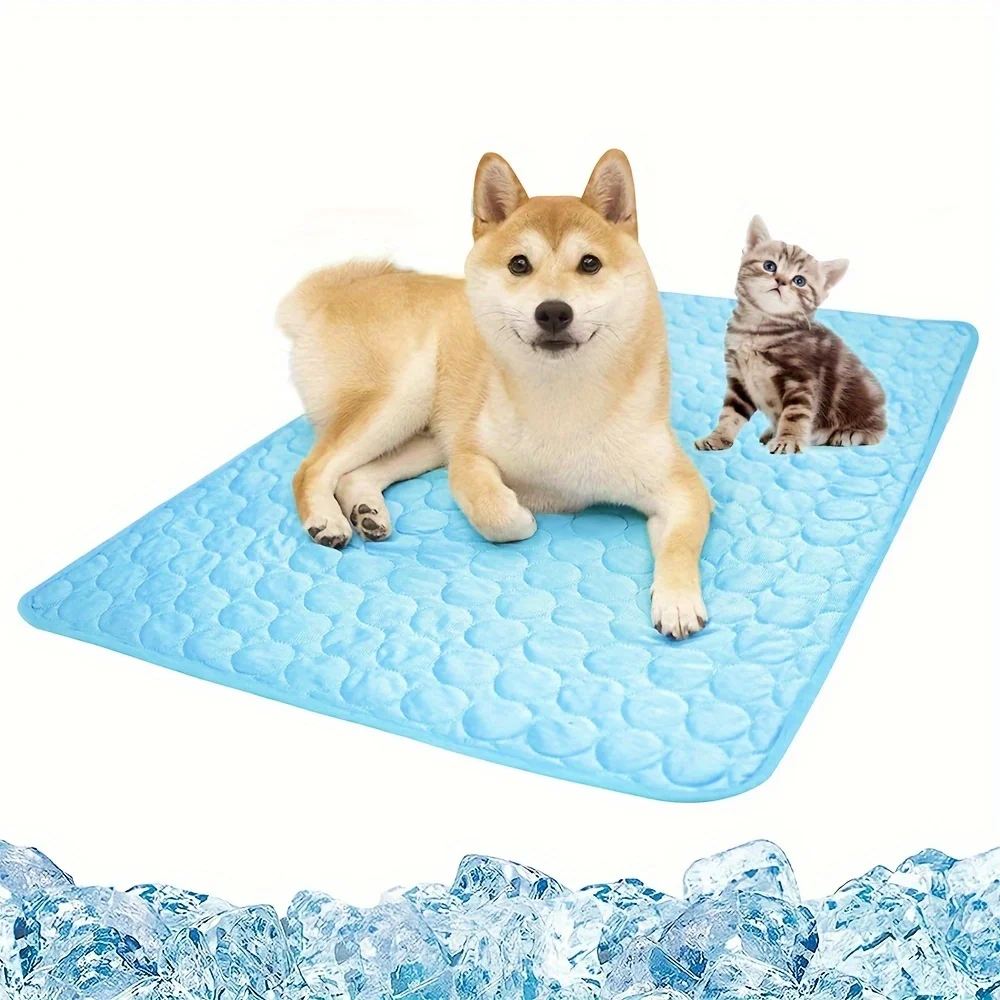 

Summers Relief Dog Cooling Mat - Instant Chilly Pad for Kennels, Crates & Cars - Portable, Non-Toxic & Breathable Sleep Bed for