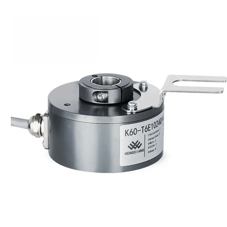 K60 60mm OD max 15mm through hole 65536 ppr incremental optical rotary encoder screen for textile machine