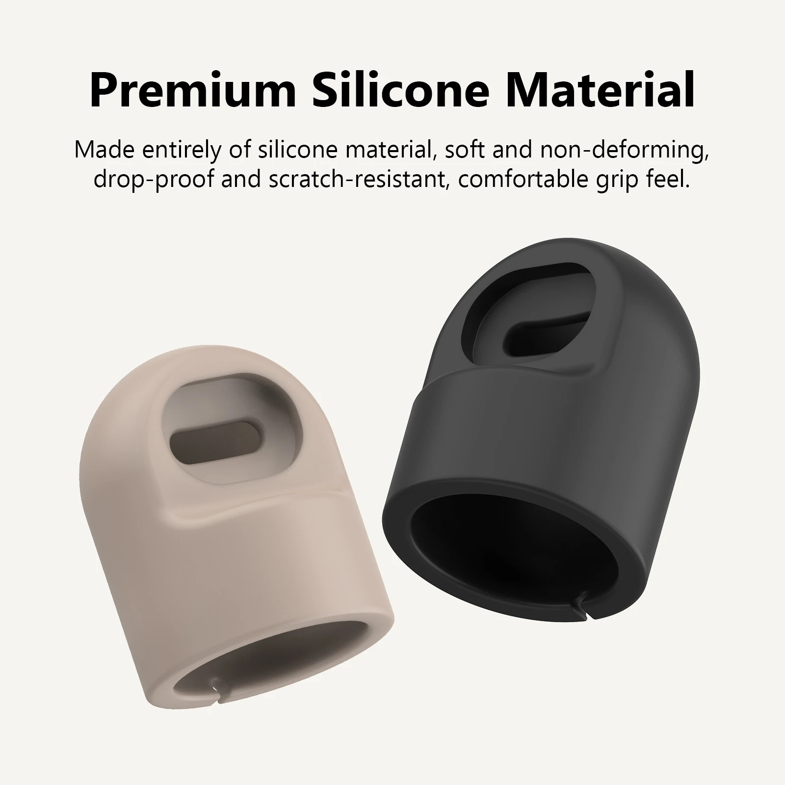 

for Stable Wristband Placement During Charging Holder for Meta Display Silicone Desktop Charging Stand Khaki Black