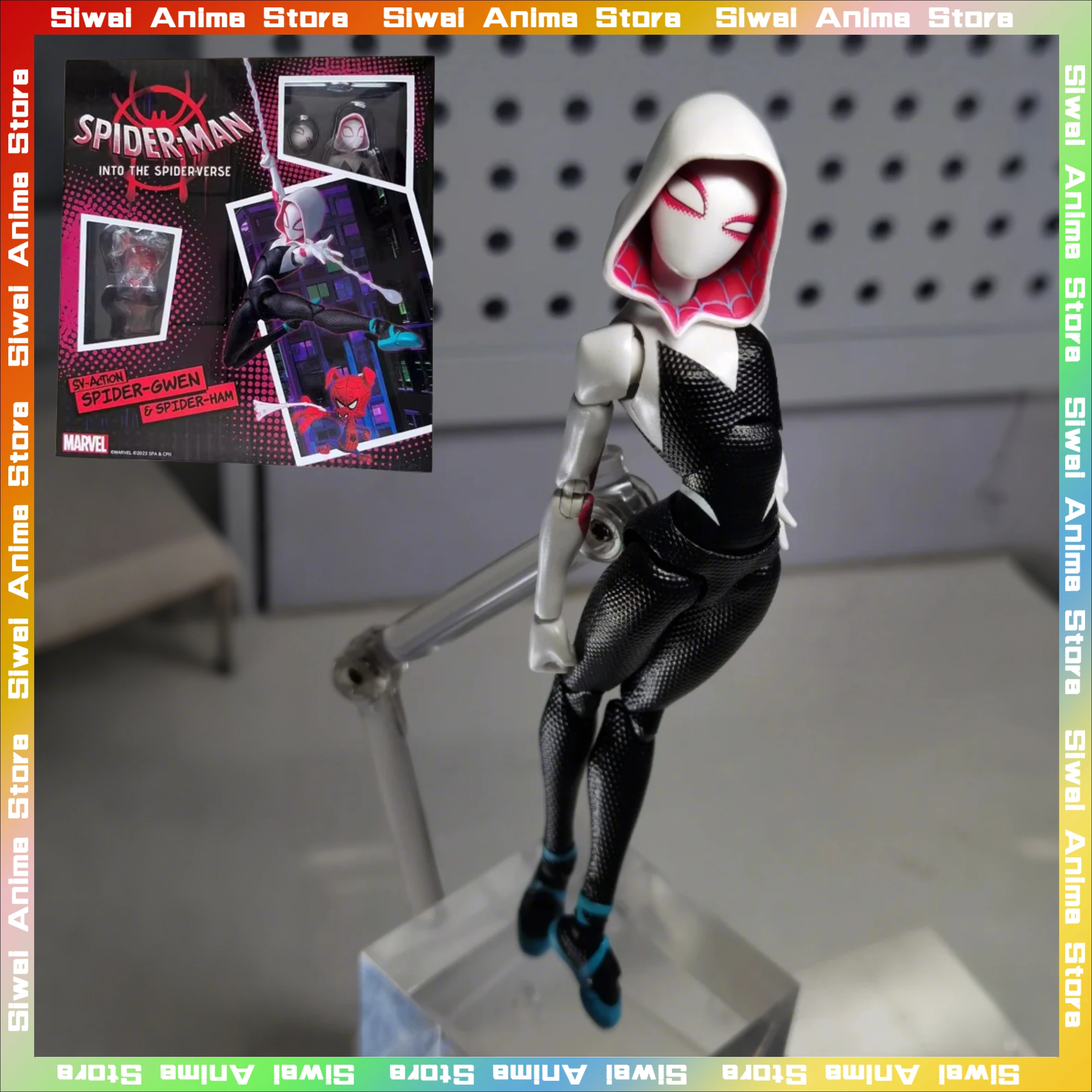 

Человек-паук: в вид-паука Spider-Gwen Майлз Моралес SHF Аниме Фигурка Коллекция Фигурка Модель Игрушки Подарки на день рождения