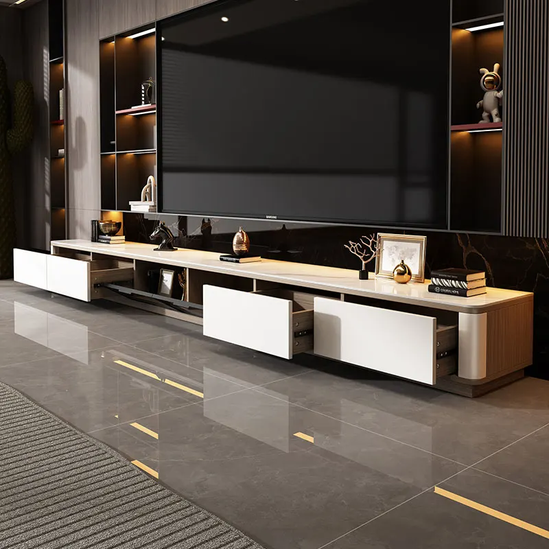 Vintage unieke tv-standaard lichte luxe creativiteit ontwerper film industriële monitor tv-standaard eenvoudig minimalistisch Muebles-meubilair