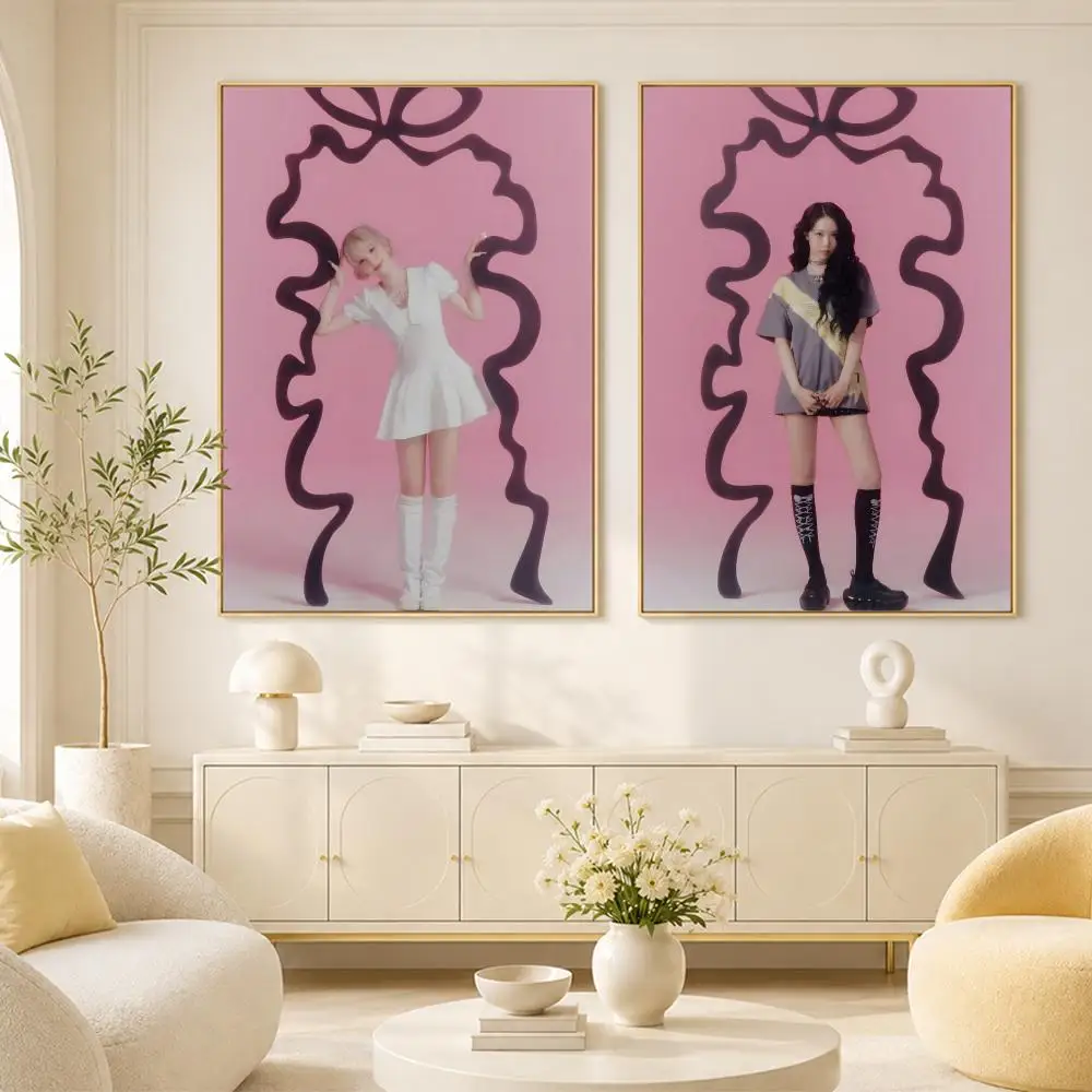 Pop Group VIVIZ DIY Sticky Poster Room Home Decoration Interior Wall Art Printing Garage Posters Gift