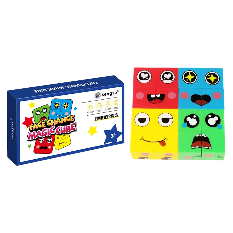 

SengSo Cube Face-changing Cube Expression Cubo Children's Training Toy