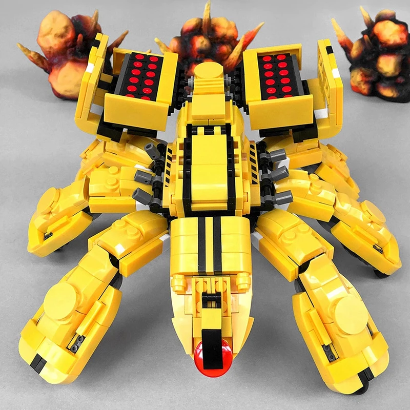 

Kids Toy Building Blocks Action Figure Mecha Warrior Model Children's Toy Soldier Assemble Bricks Robots 570PCS Spider MOC